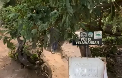 Pos 9 Pelawangan, area terbuka sebelum puncak Gunung Slamet dengan kondisi angin dan cuaca yang ekstrem.