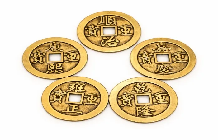 Koin Dinasti Qing (Five Emperor Coins)