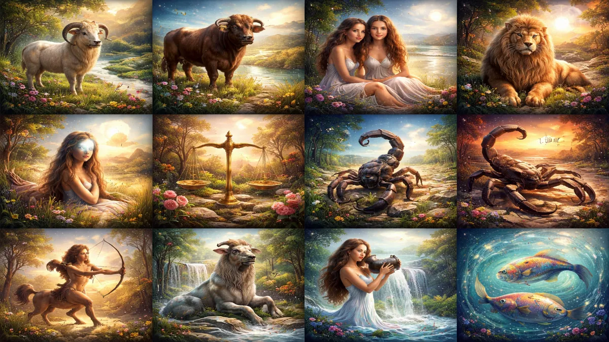 gambar zodiak lengkap
