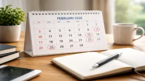 Kalender Februari 2026 digunakan sebagai penentuan hari baik