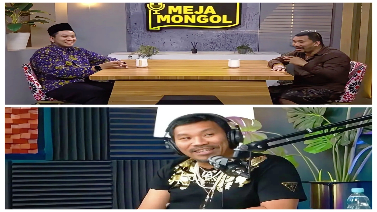Dialog spiritual ruqyah syariah antara Mongol Stres dan Ustaz Faisar di kanal Youtube Meja Mongol